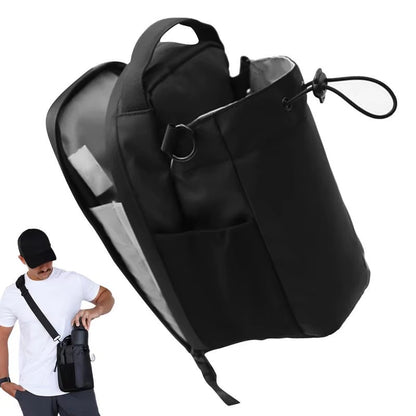 Magnetic Portable Gym Water Bottle Bag - Convenient Sling Pouch for Easy Attachment to Metal Surfaces