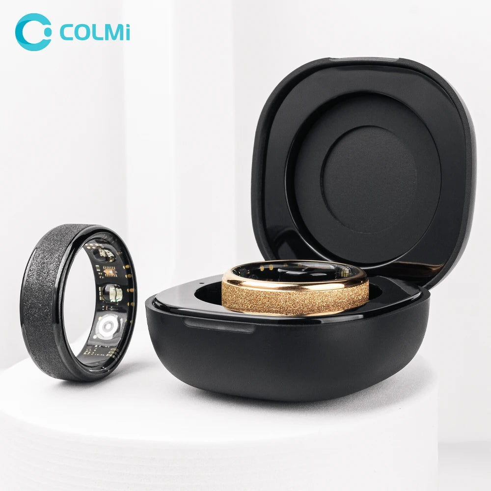 HeartHalo Smart Ring with Charging Case for Men Women, Health and Sleep Monitor, Waterproof, Multi-Sport Mode
